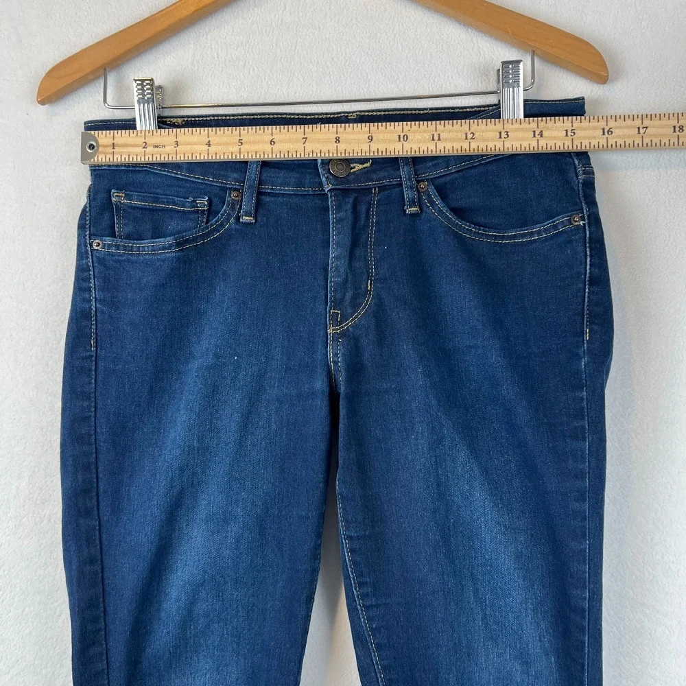 Levis‎ 711 Skinny Jeans Dark Wash Denim Classic Style Womens Size 28